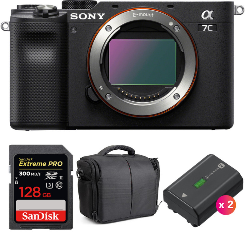 Sony Alpha a7C Cuerpo Negro + SanDisk 128GB Extreme PRO