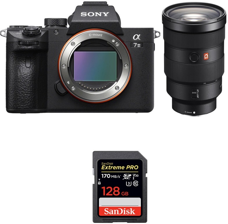 Sony Alpha 7 III + FE 24-70 mm f/2.8 GM + SanDisk 128GB
