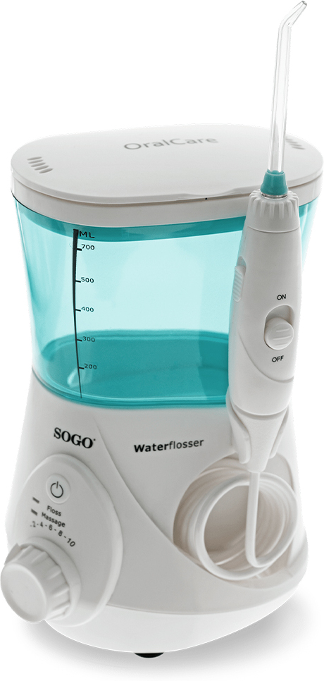 SOGO Irrigador Dental Bucal Eléctrico Sogo, 5 Cabezales