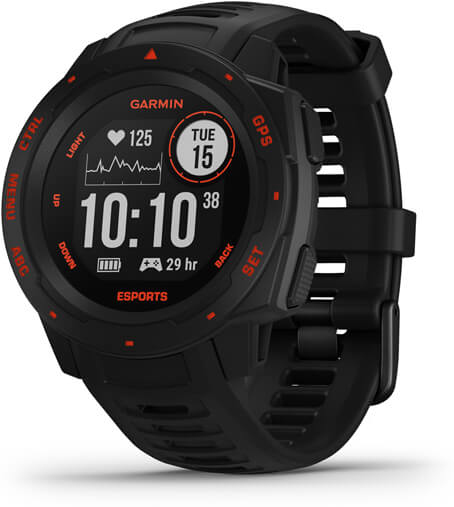 Garmin Instinct Esports Edition MIP Negro, Rojo GPS (satélite)