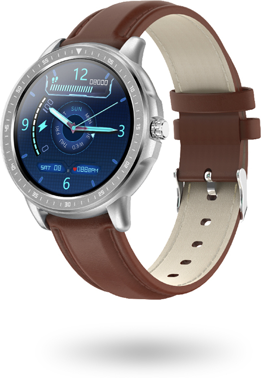 Compra Unotec Reloj Bluetooth Watchuu Round Pro Ii Marron Phone