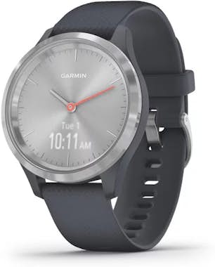 Garmin Vivomove 3s plataazul grafito smartwatch con pantalla oculta 39 mm y reloj inteligente gps color sport 39mm deportivo bluetooth autonomía 5 notificaciones gris correa azul