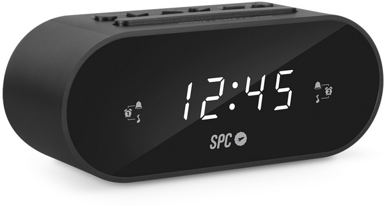 SPC 4585N FRODI NEGRO RADIO DESPERTADOR CON RADIO Y DO