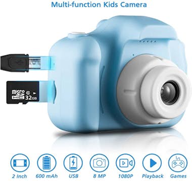 Klack Camara de fotos y video para niños azul