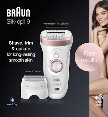 Braun Braun Silk-épil 9 9-720 40 pinzas Rosa, Blanco