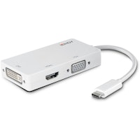 Lindy 43273 adaptador de cable USB-C HDMI/DVI/VGA Blanco