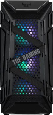 Asus Tuf Gaming gt301 cristal templado usb 3.2 caja atx para pc torre de lateral ventilador rgb 120 mm sync soporte auriculares negro midi