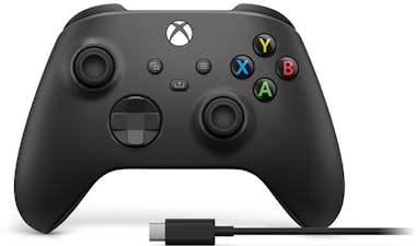 Mando Microsoft Xbox series negro cable usbc controller inalambrico one wireless 1v800002 para accesorio seriesonepc gamepad analógicodigital