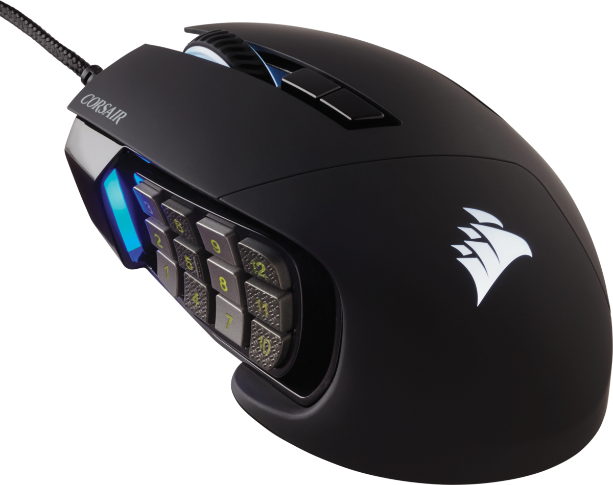 Corsair Corsair Scimitar RGB Elite ratón mano derecha USB