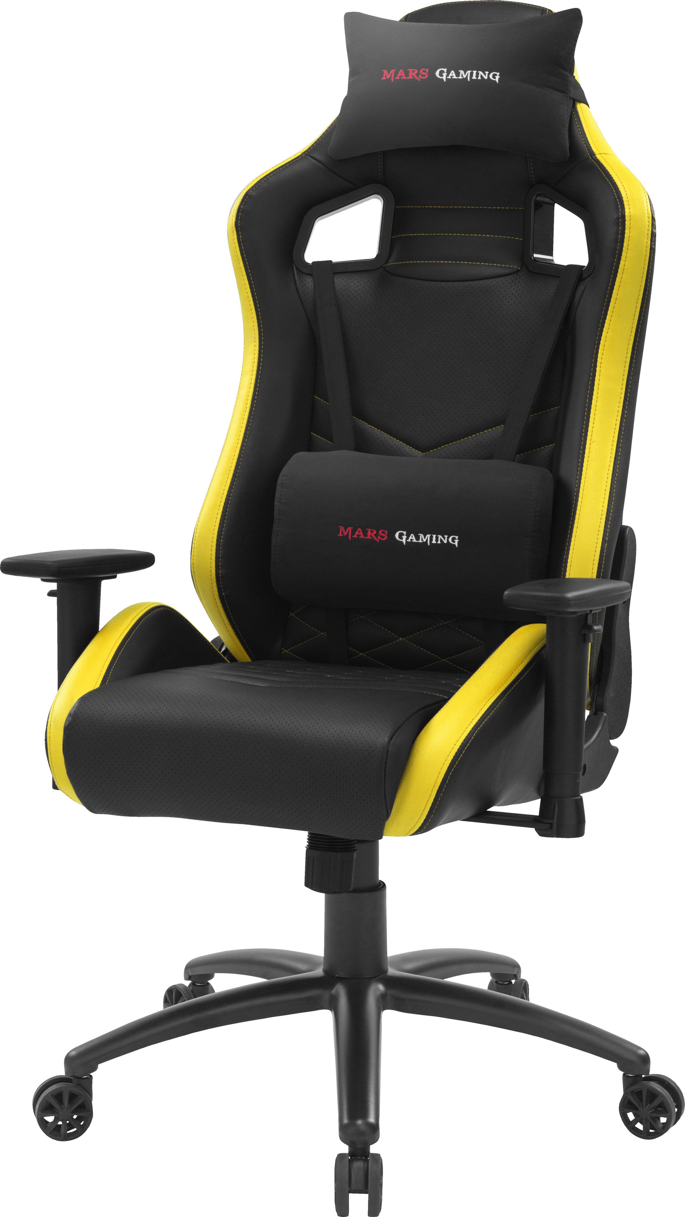 Mars Gaming MGCXNEO Silla para videojuegos universal Asiento acolchado Negro, Amarillo