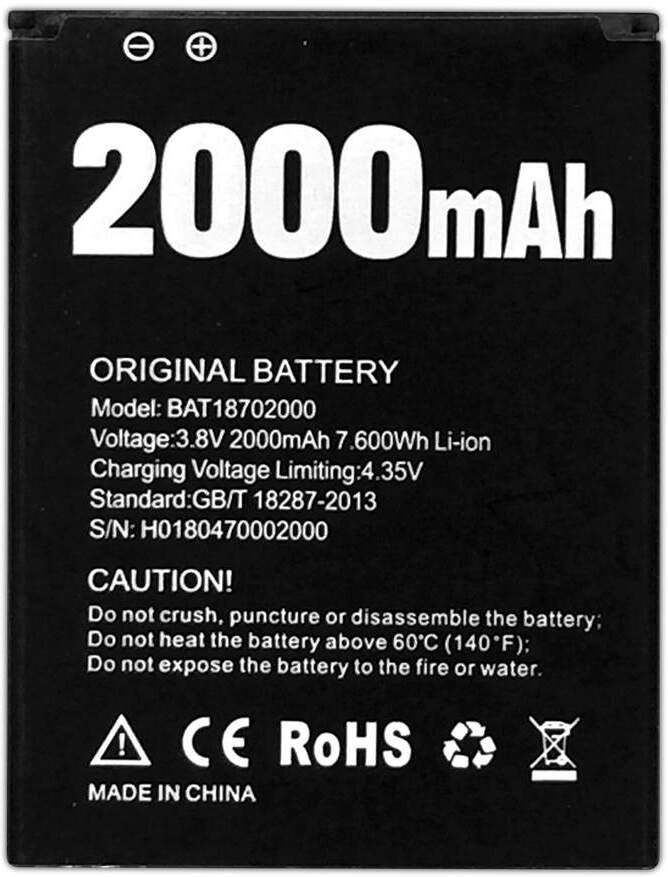 Movitek Bateria DOOGEE X50 / X50L | BAT1870200 / 2000mAh /