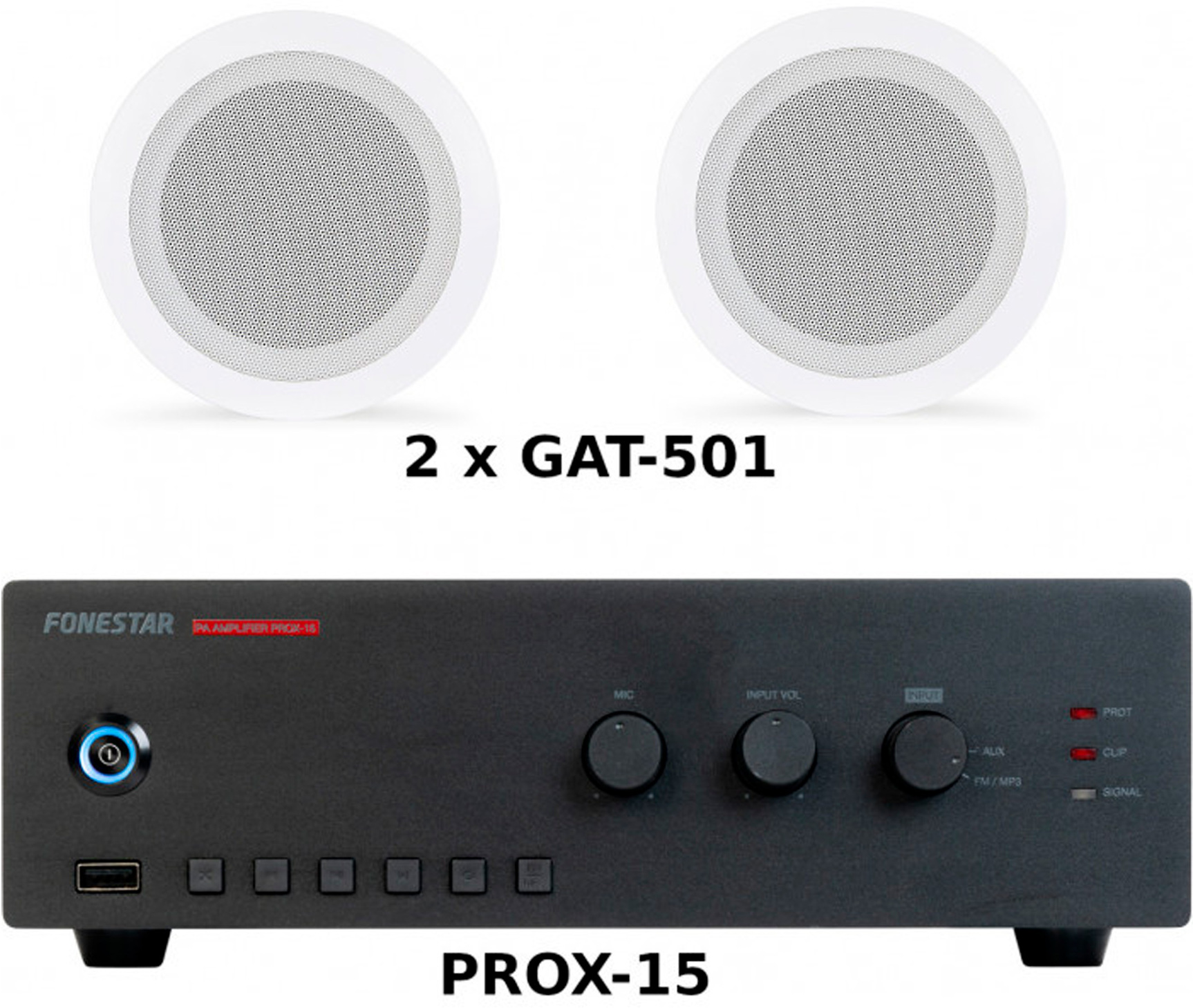 Fonestar FONESTAR PACK AHORRO 50 - AMPLIFICADOR PROX-15 + P