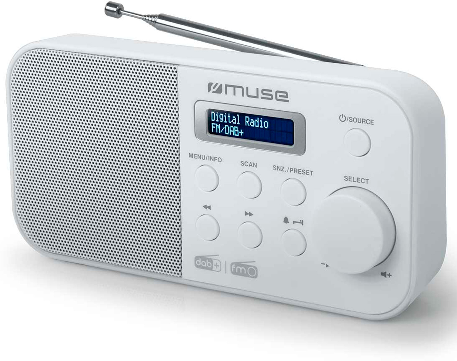 Muse MUSE M-109 DBW BLANCO RADIO DAB+/FM PORTÁTIL CON A
