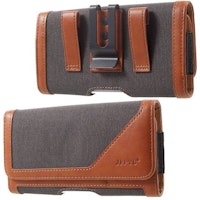 Funda Cinturon Para Karbonn Titanium Frames S7 Con Clip Metalico Textil-Piel Horizontal