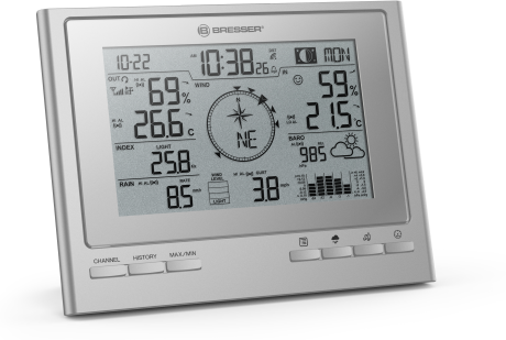 Bresser Estaci?n meteorol?gica WiFi 7 en 1 ClimateScout RC