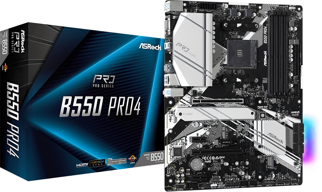Asrock Asrock B550 Pro4 AMD B550 Zócalo AM4 ATX