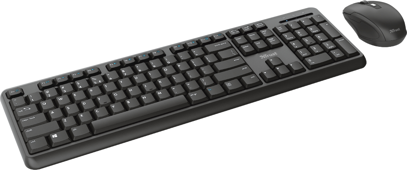 Trust Trust TKM-350 teclado RF inalámbrico Español Negro