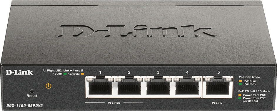 D-Link D-Link DGS-1100-05PDV2 switch Gestionado Gigabit E