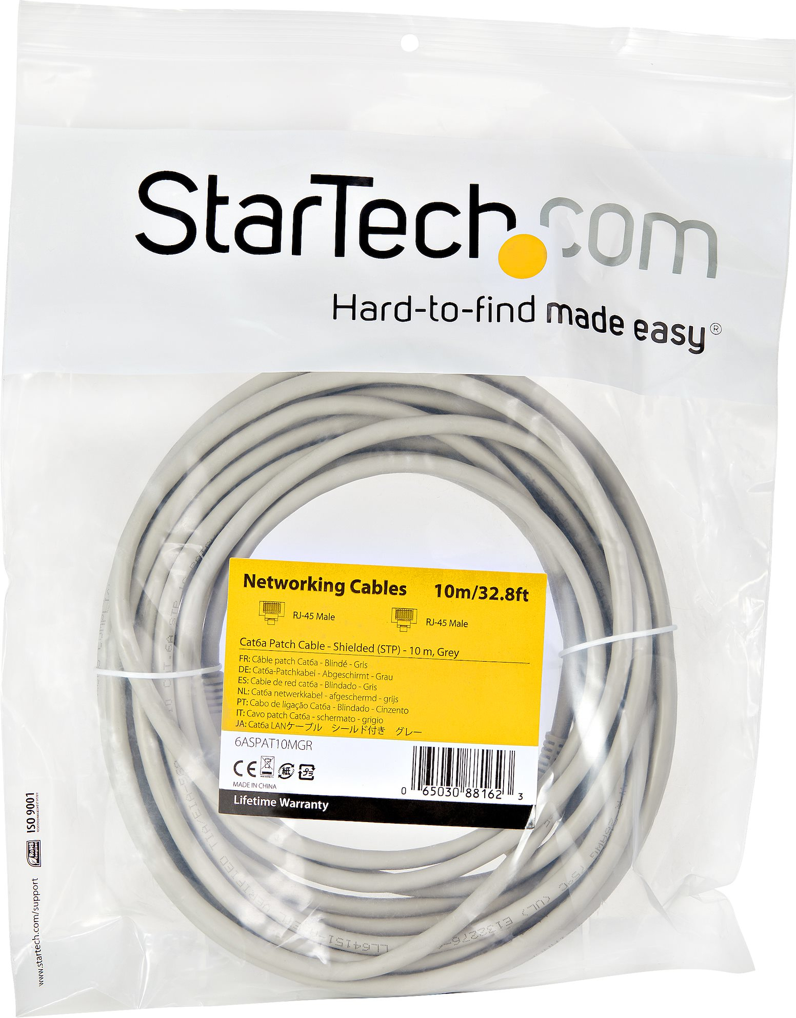 StarTech.com StarTech.com Cable de 10m de Red Ethernet CAT6a Gr