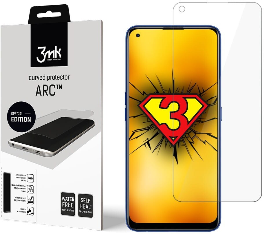 3mk Película De Vidrio Templado 3Mk Arc Se Realme 7 Pr