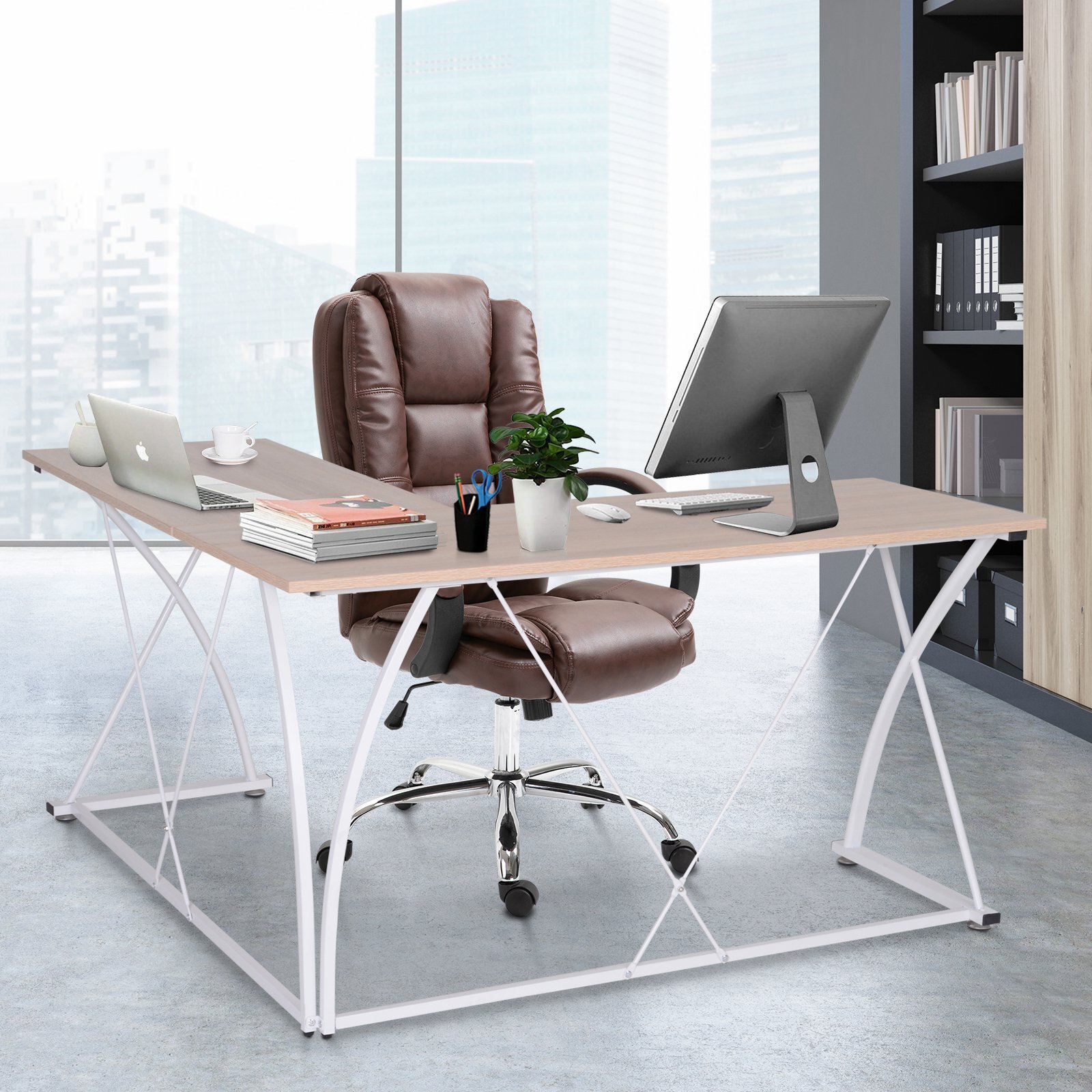 Vinsetto Escritorio PC Mesa de Ordenador para Hogar Mesa Es