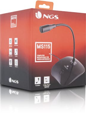 NGS NGS MS 115 Negro Micrófono para PC
