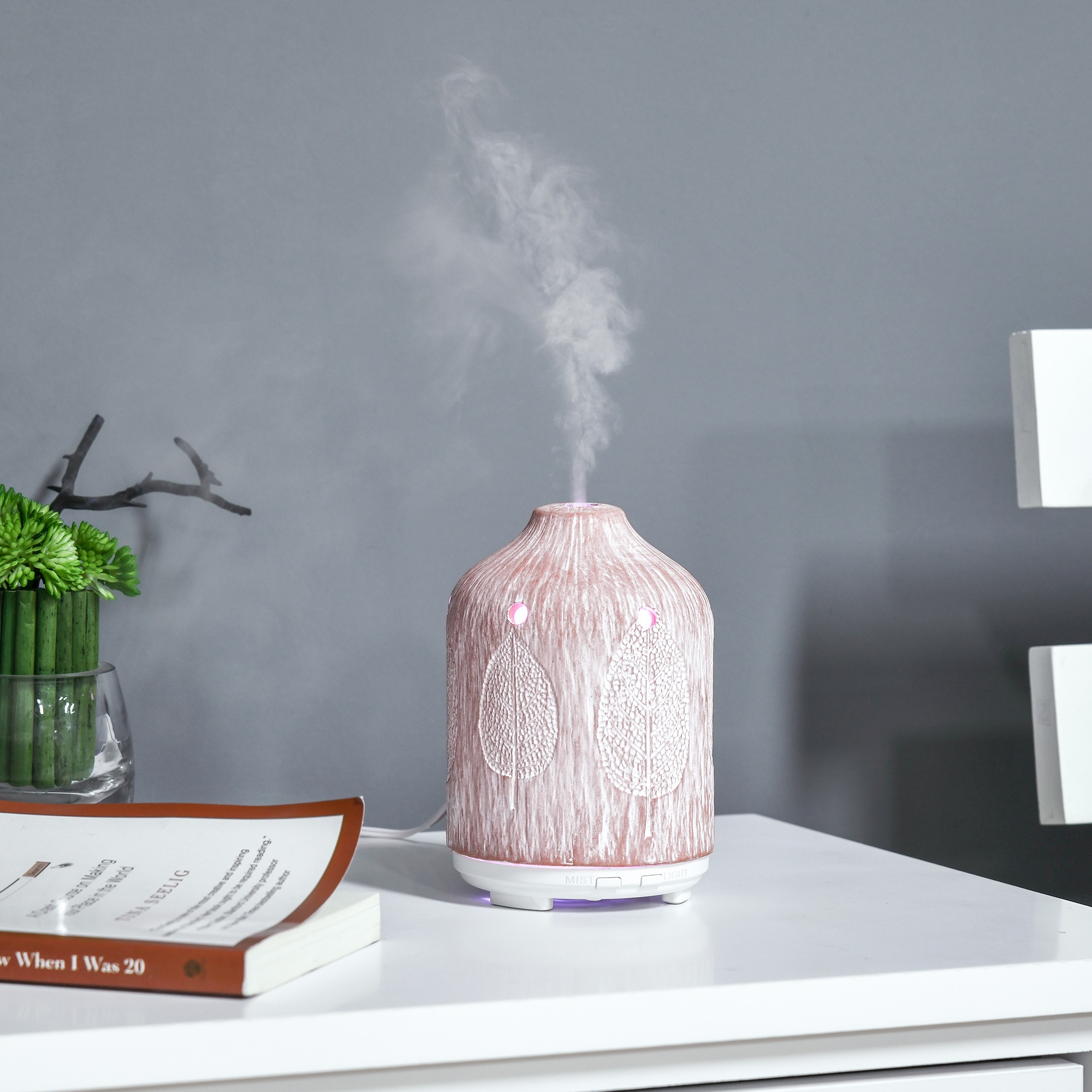 HOMCOM Difusor de Aromas 100ml Humidificador Aromaterapia