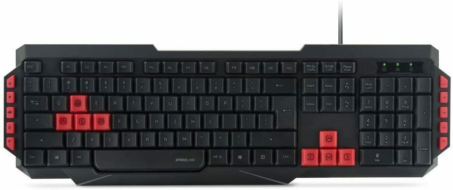 Speedlink Teclado para ordenador Gaming Keyboard Black -ES