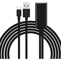 Adaptador Internet Micro-USB a Ethernet RJ45 Chromecast Google Amazon - Negro