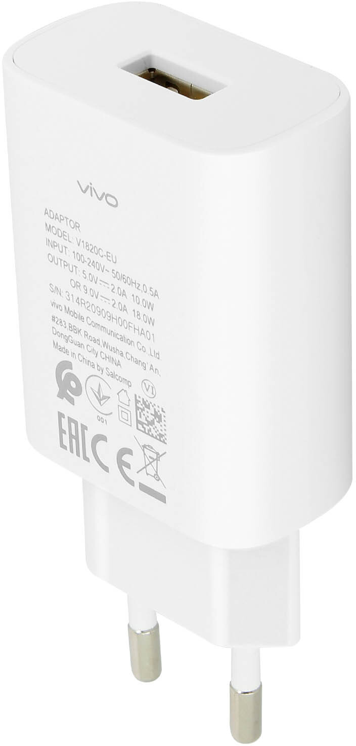 vivo Cargador Pared Cable Micro-USB Carga Rápida USB 18