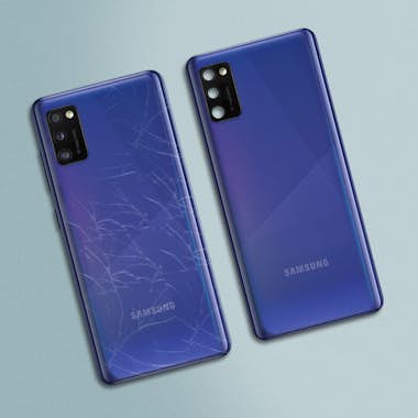 Samsung Tapa Batería Galaxy A41 Parte Trasera Original Azu