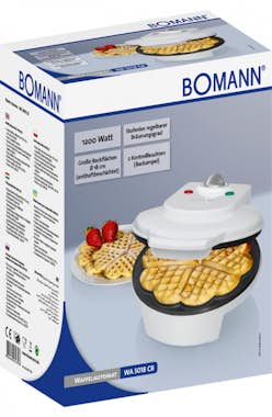 Bomann Bomann WA 5018 CB 1waffle(s) 1200W Blanco gofrera