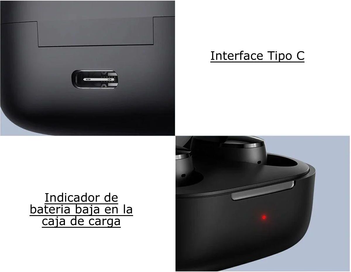 Auriculares bluetooth xiaomi mi true 2025 wireless earbuds basic 2 negros opiniones