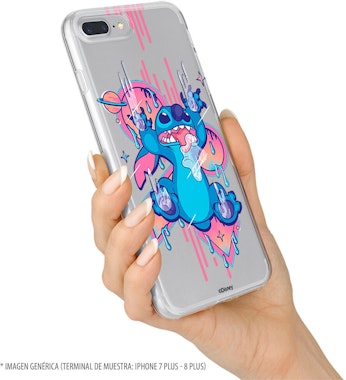 Funda para Xiaomi Redmi Note 9 Pro Oficial de Disney Stitch Graffiti - Lilo  & Stitch