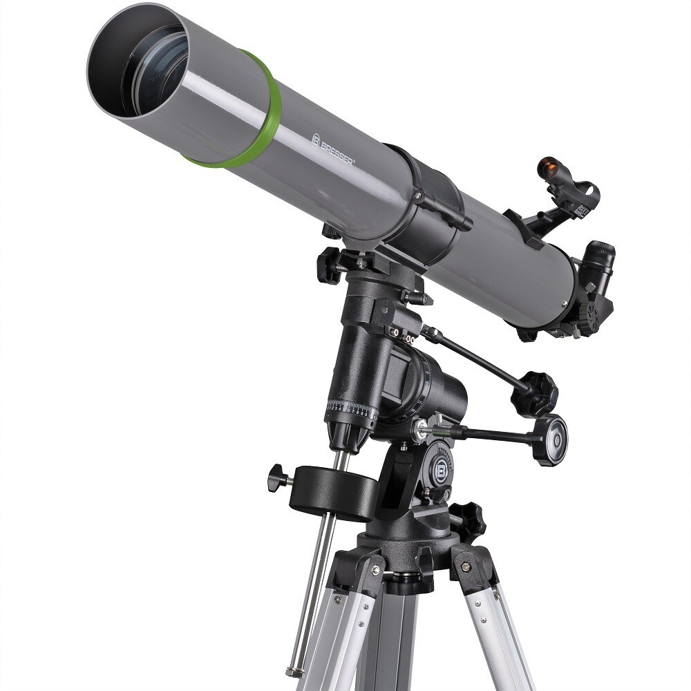 Bresser Telescopio Astronómico Refractor 90/900 EQ3 Ideal Adultos Avanzados Y Ni?os Principiantes. Tripode 3 Oculares Buscador Led. Observación Planetas Galaxias Nebulosas.