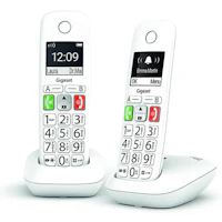 Teléfono Inalámbrico DECT E290 DUO Blanco