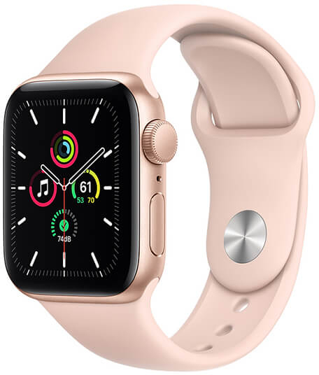 Apple Watch SE (GPS + Cellular), 44mm Aluminio Oro y cor