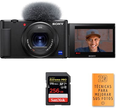 Sony ZV-1 Negro + 1 SanDisk 256GB Extreme PRO UHS-I SDX