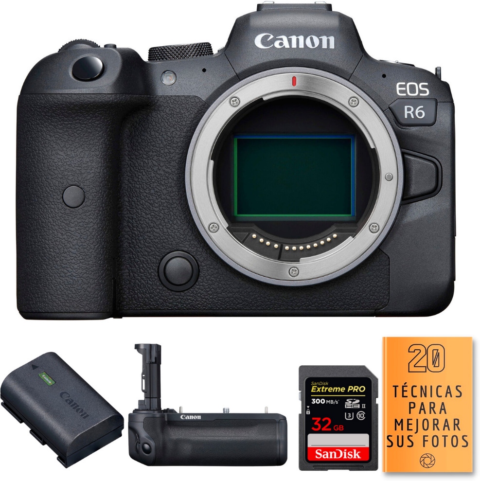 Canon R6 + BG-R10 + LP-E6NH + 1 SanDisk 32GB Extreme PRO