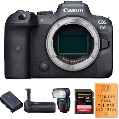 Canon R6 + BG-R10 + LP-E6NH + 600EX II-RT + 1 SanDisk 32