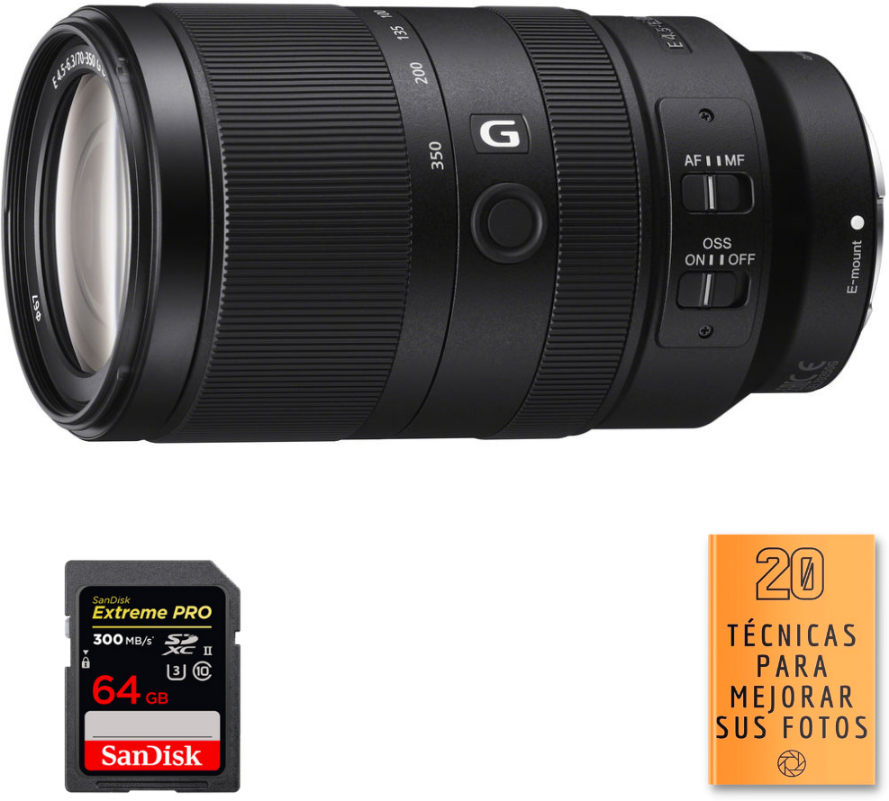 Sony E 70-350mm f/4.5-6.3 G OSS + 1 SanDisk 64GB Extrem