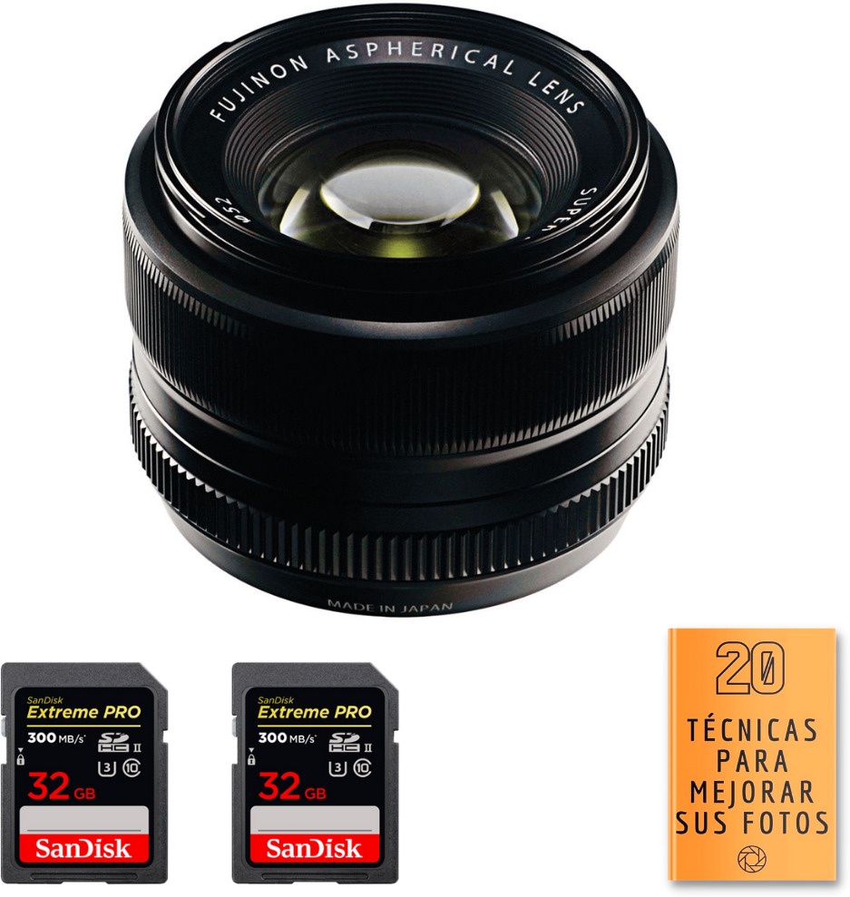 FujiFilm Fujifilm XF 35mm f1.4 R + 2 SanDisk 32GB UHS-II 30