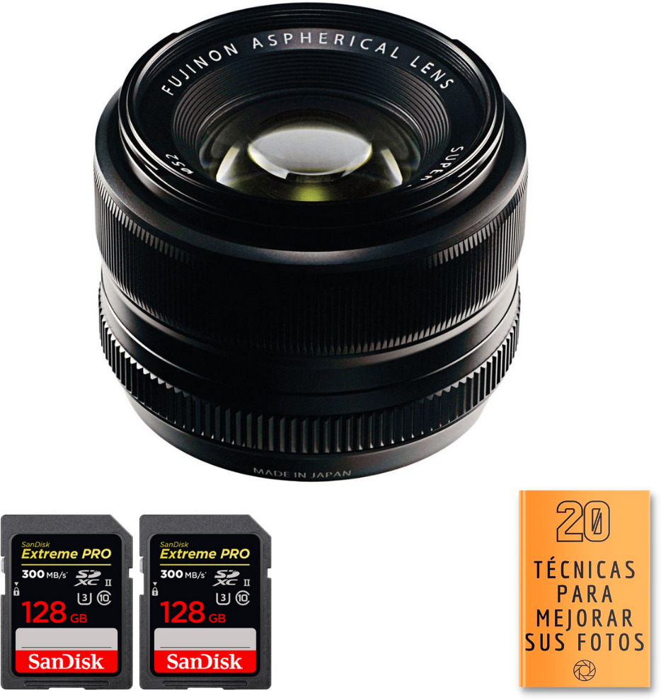FujiFilm Fujifilm XF 35mm f1.4 R + 2 SanDisk 128GB UHS-II 3