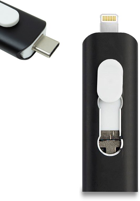 Cool Pen Drive USB x64 GB COOL (3 En 1) Lightning / Tip