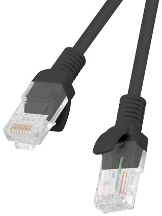 Lanberg Lanberg PCU5-10CC-0050-BK cable de red Negro 0,5 m