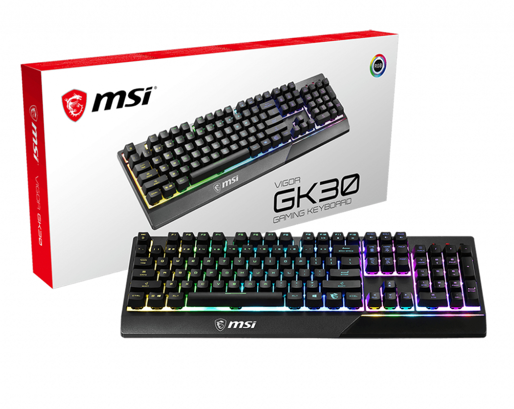 MSI MSI Vigor GK30 teclado USB QWERTY Español Negro