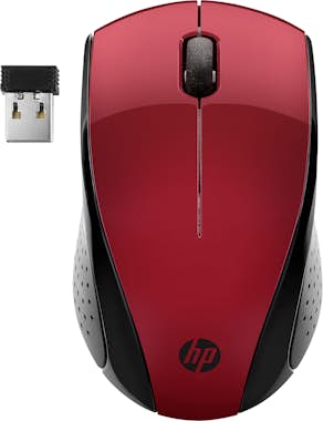 Hp 220 Rojo 1300 dpi sunset red 2.4ghz 1200ppp 3 botones led azul 200 wireless 1600