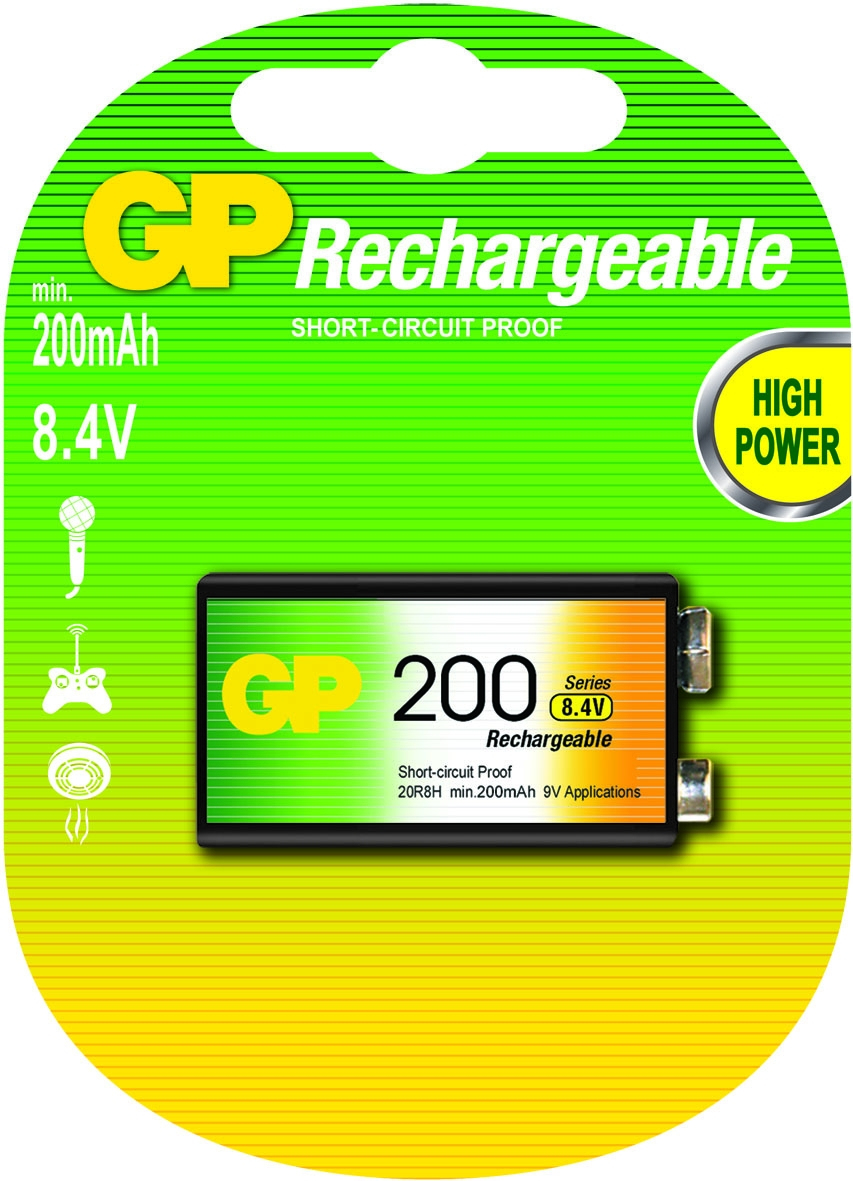 GP Batteries GP Batteries 9V Batería recargable Níquel-metal hi