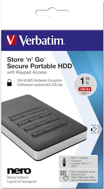 Verbatim Verbatim Disco duro portátil y seguro Store ?n? Go