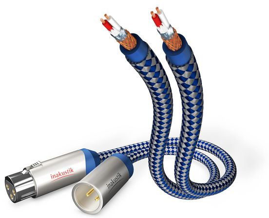Inakustik Inakustik 0040503 cable de audio 3 m XLR Azul, Pla